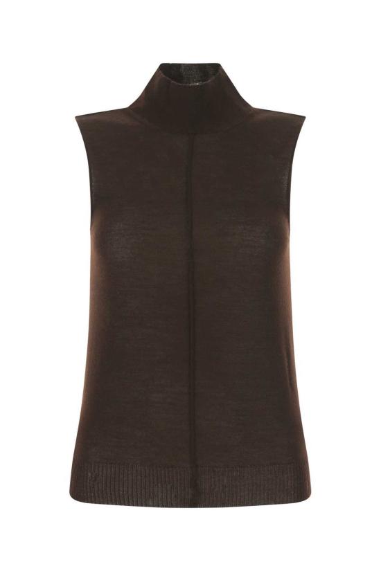  아미리 스웨터 초콜릿 캐시미어 탑 브라운
