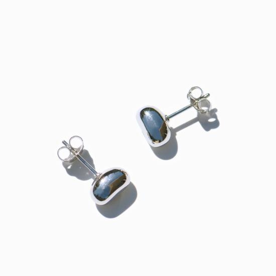  밍유왕 이어링 밍위왕 미니 빈  스털링 실버 - MING YU WANG