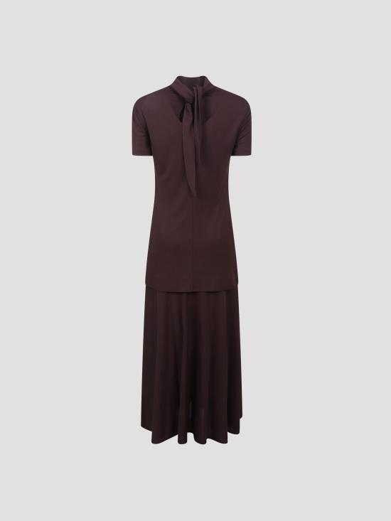 26SS 질샌더 롱 원피스 J04CT0111J65016 602 PLUM - JIL SANDER