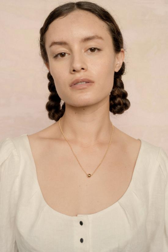  에이드 목걸이/팬던트 이드 아이리스 목걸이 14k 골드 필드 / 황동 - EYDE