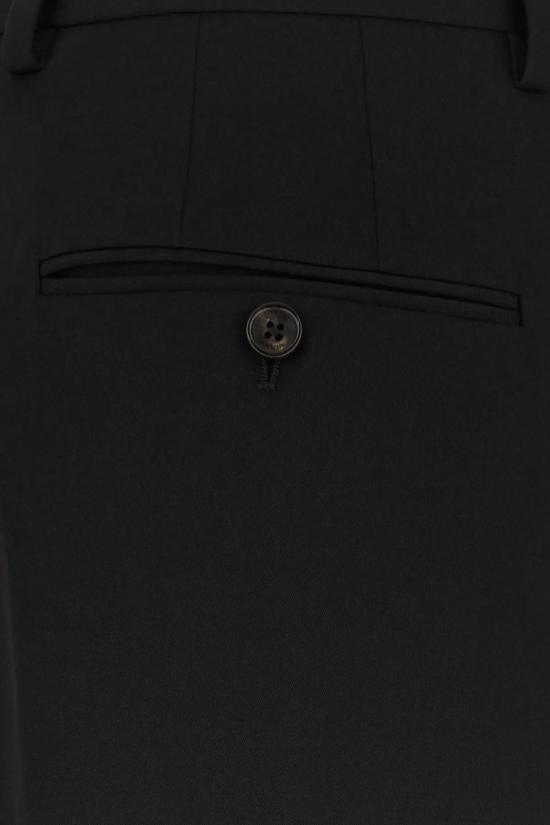  랑방 스트레이트 팬츠 울  블랙 - LANVIN