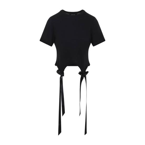  시몬로샤 반팔 티셔츠 시몬 로샤 이지 티셔츠 보우 테일즈 티 블랙 - SIMONE ROCHA
