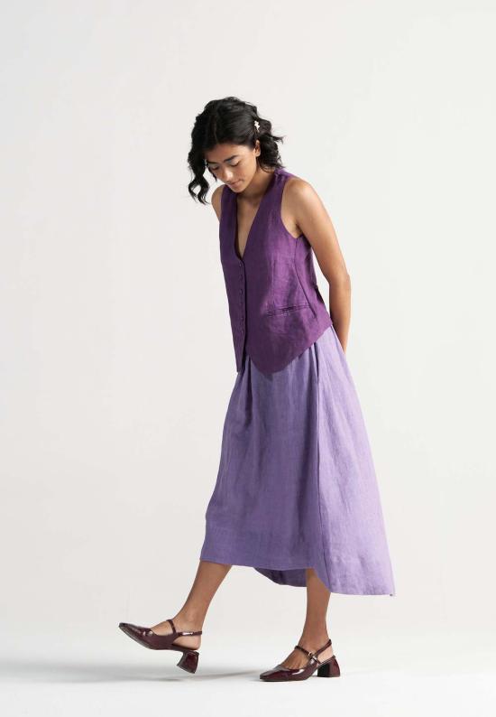  IKKIVI 롱 스커트 이키비 애프터눈 어페어 코디 세트 퍼플 - OTHER BRANDS