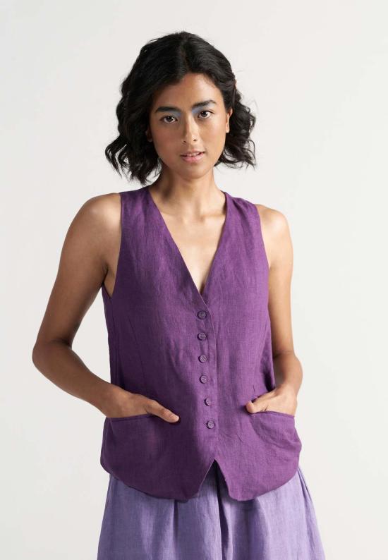  IKKIVI 롱 스커트 이키비 애프터눈 어페어 코디 세트 퍼플 - IKKIVI