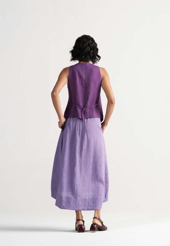  IKKIVI 롱 스커트 이키비 애프터눈 어페어 코디 세트 퍼플 - IKKIVI