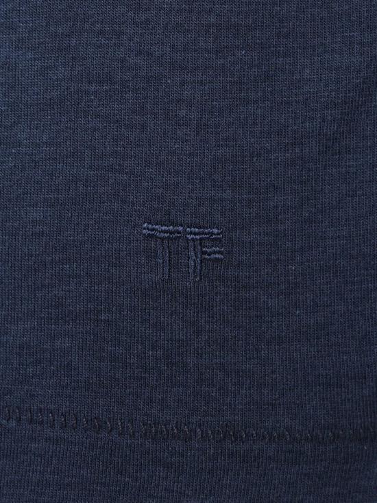  톰포드 탑 톰 포드 크루넥 티셔츠 블루 - TOMFORD
