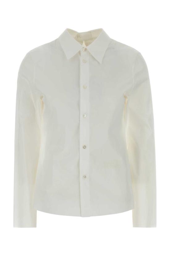  MM6 메종마르지엘라 셔츠 Mm6 메종 마르지엘라 화이트 포플린 셔츠 화이트
