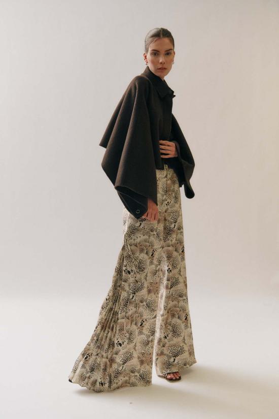  Clea 스트레이트 팬츠 클레아 카를로스 사이드 타이 팬츠 에칭드 블룸 - OTHER BRANDS