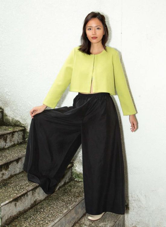  KAAREM 스트레이트 팬츠 카렘 오크나 롱 와이드 레그 포켓 팬츠 (엘라스틱 밴드 포함) 메테오라이트 블랙 - OTHER BRANDS