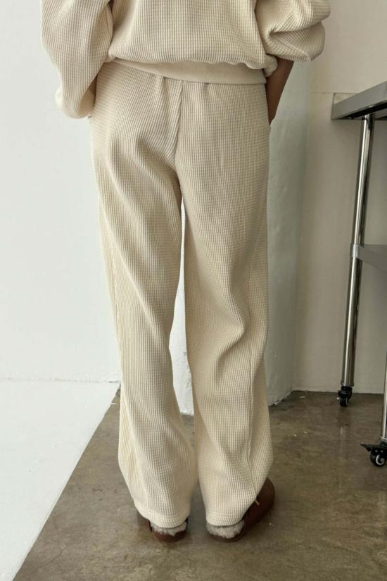  르 본 숍 스트레이트 팬츠 르봉 쇼페 와플 로우 - Le Bon Shoppe