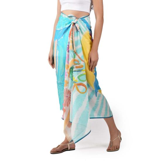  비스마야 머플러/스카프 썸머 바이브 스카프 블루 - VISMAYA