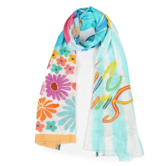  비스마야 머플러/스카프 썸머 바이브 스카프 블루