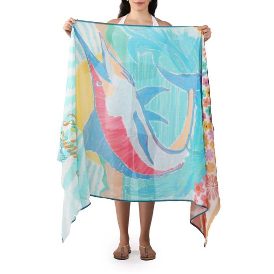  비스마야 머플러/스카프 썸머 바이브 스카프 블루 - VISMAYA