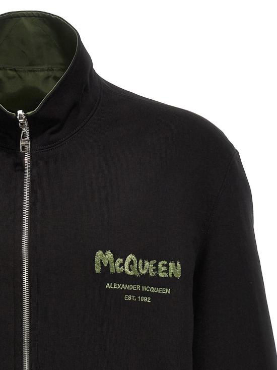  알렉산더 맥퀸 자켓 하이브리드 재킷 블랙 - ALEXANDER MCQUEEN
