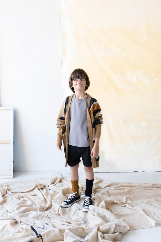  [키즈] Main Story 쇼츠/버뮤다 아동 남녀공용 메인 스토리 데님 반바지 블랙