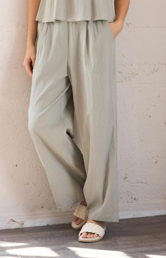  It Is Well L.A. 스트레이트 팬츠 잇이즈웰 L.A. 플리츠 풀 - OTHER BRANDS