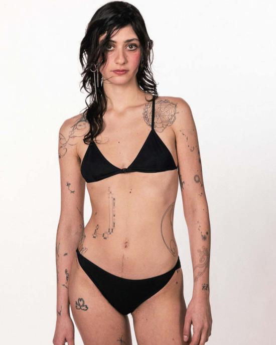  라 피유 도 비키니 수영복 라 필 드 오 프레셔스 비키니 하의 블랙 - LA FILLE D'O