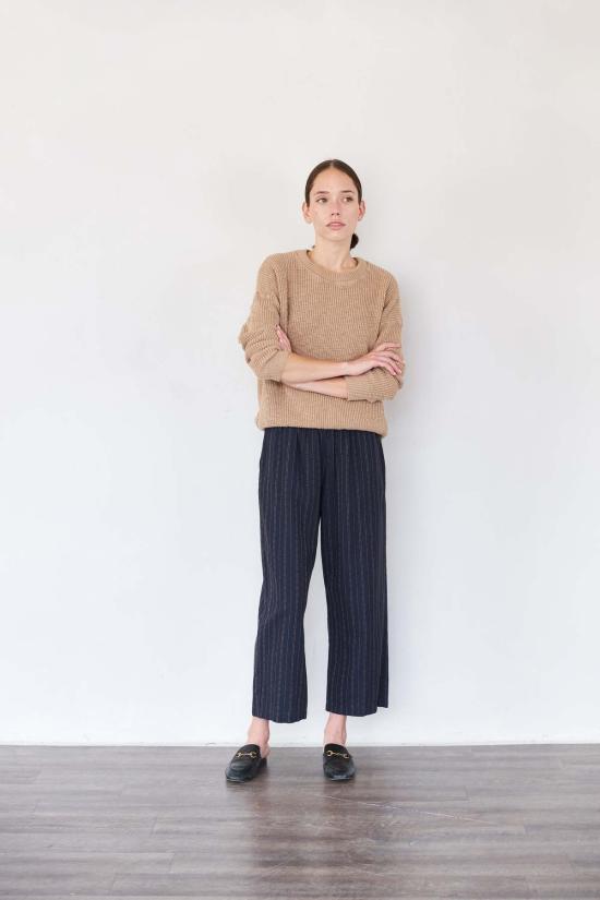  It Is Well L.A. 크롭 팬츠 잇 이즈 웰 L.A. 팬츠 핀스트라이프