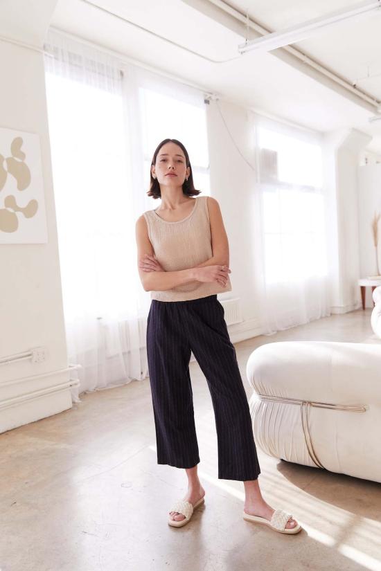  잇이즈웰 LA 크롭 팬츠 잇 이즈 웰 L.A. 팬츠 핀스트라이프 - IT IS WELL L.A.