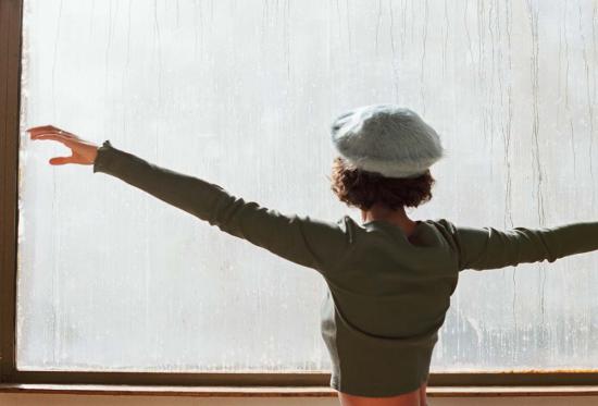  마리아 스탠리 모자 브러시드 베레모 인디고 - MARIA STANLEY