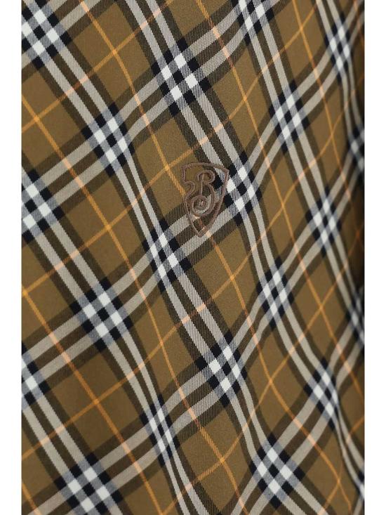  버버리 긴팔 셔츠 코튼  그린 - BURBERRY