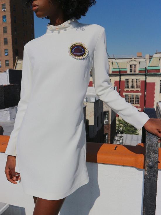  Anna K 숏 원피스 안나 케이 스페이스 드레스 화이트