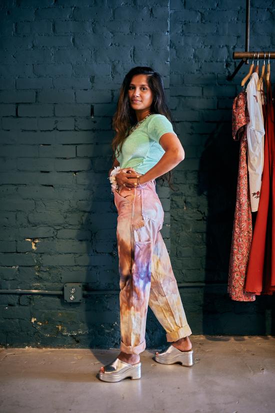  Dyers Dyed Goods 스트레이트 팬츠 염색 제품 화가 바지