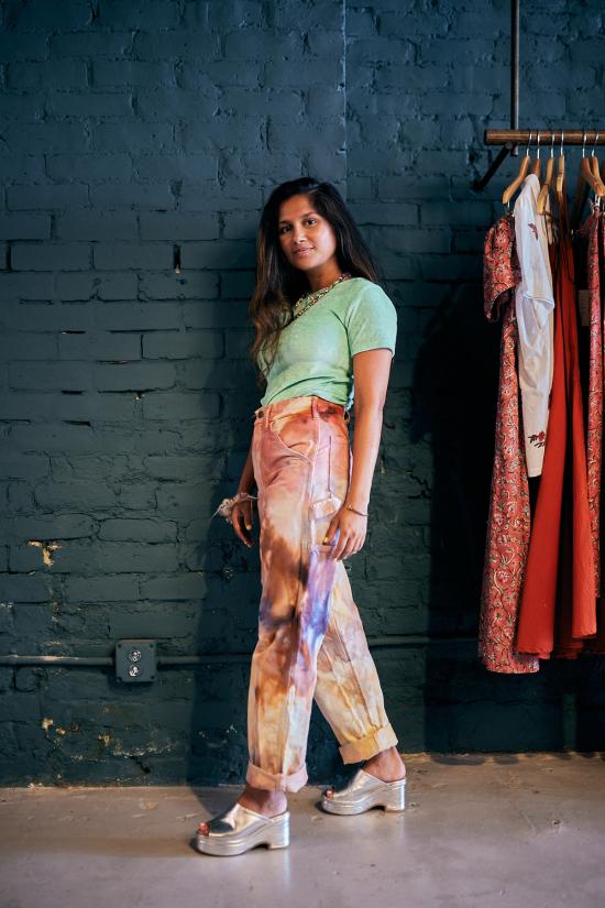  Dyers Dyed Goods 스트레이트 팬츠 염색 제품 화가 바지 - OTHER BRANDS