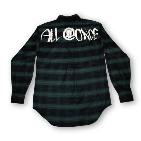  All At Once 셔츠 올앳원스 플란넬 셔츠 그린/블랙 - OTHER BRANDS