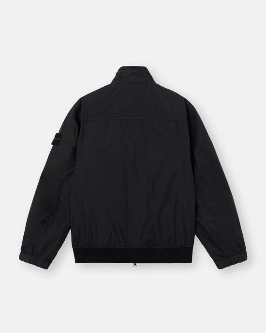  스톤 아일랜드 자켓 크링클 렙스 NY 라이트 재킷 블랙 - STONE ISLAND