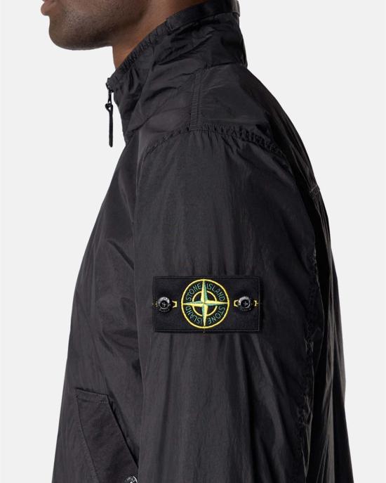  스톤 아일랜드 자켓 크링클 렙스 NY 라이트 재킷 블랙 - STONE ISLAND