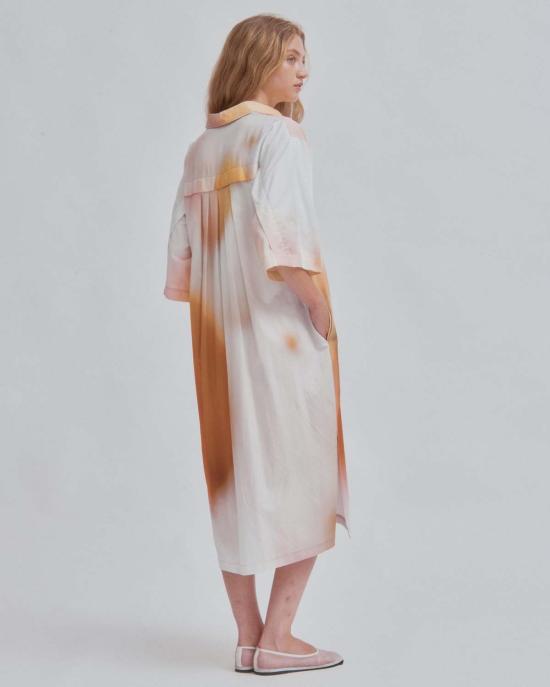  사야카 다비스 뉴욕 롱 원피스 사야카 데이비스 뉴욕 카프탄 셔츠 드레스 프린트 - SAYAKA DAVIS NEW YORK