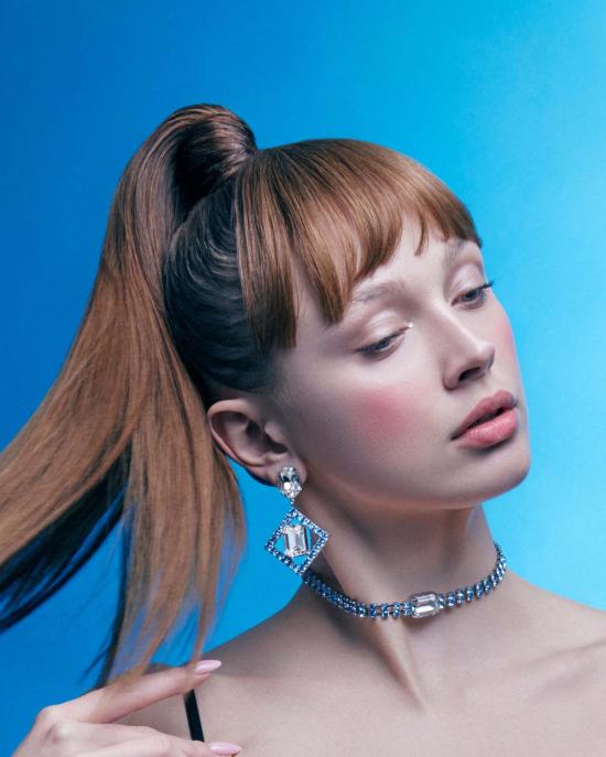  주미 림 이어링 임주미 블루 벨리니 클립 - JOOMI LIM