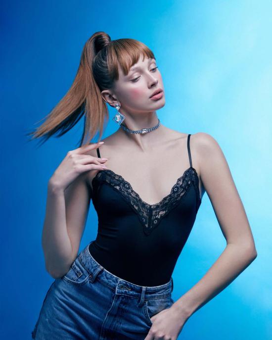  주미 림 이어링 임주미 블루 벨리니 클립 - JOOMI LIM