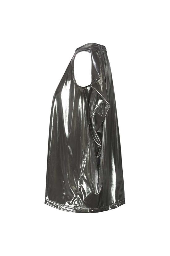  와타나베 준야 반팔 티셔츠 민소매 티셔츠 실버 - JUNYA WATANABE