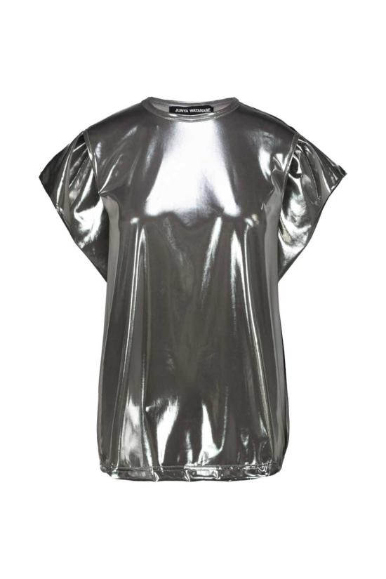  와타나베 준야 반팔 티셔츠 민소매 티셔츠 실버