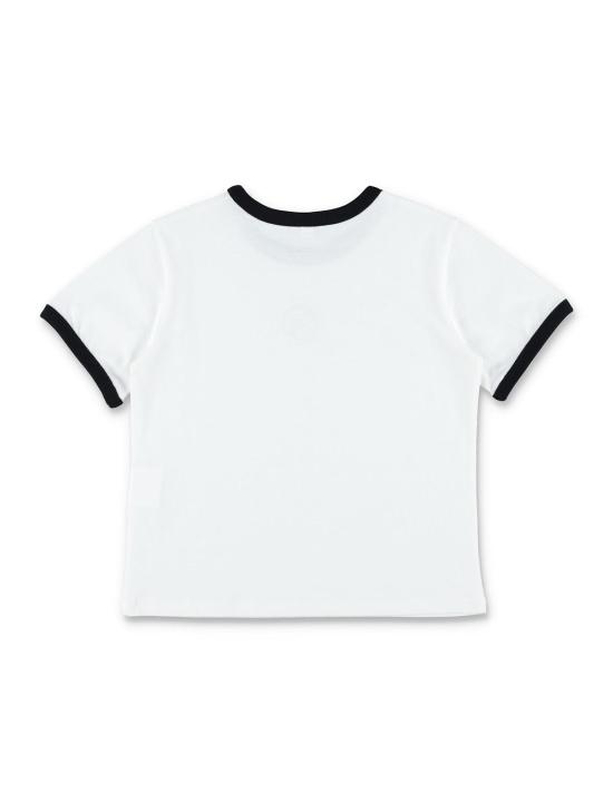  [키즈] 스텔라 맥카트니 탑 스텔라 매카트니 아동용 새 로고 티셔츠 아이보리 - STELLA MCCARTNEY