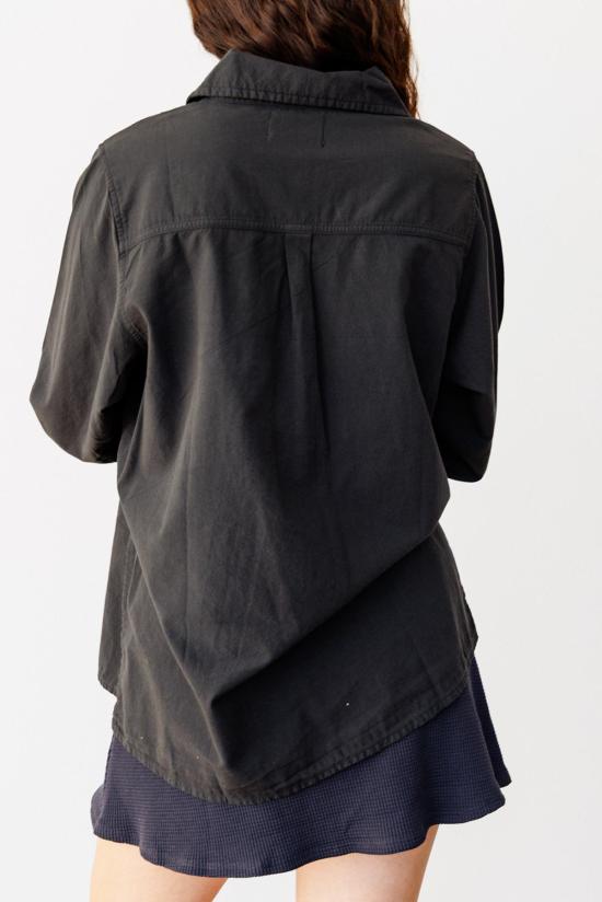  노블 블라우스 칼라 셔츠 애쉬 - NOBLE