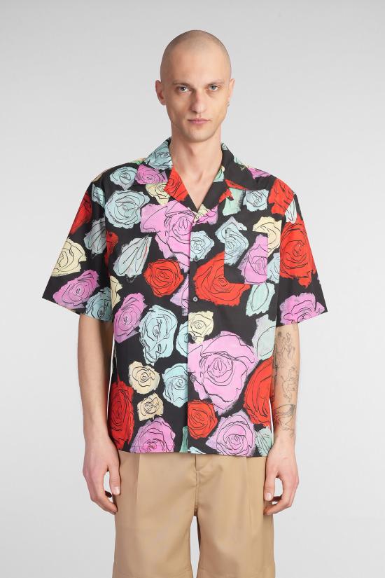  마르니 반팔 셔츠 셔츠 블랙