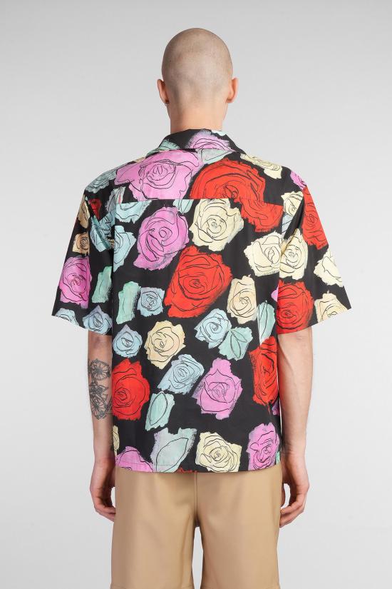  마르니 반팔 셔츠 셔츠 블랙 - MARNI