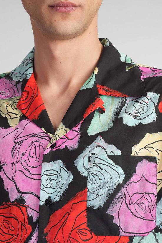  마르니 반팔 셔츠 셔츠 블랙 - MARNI