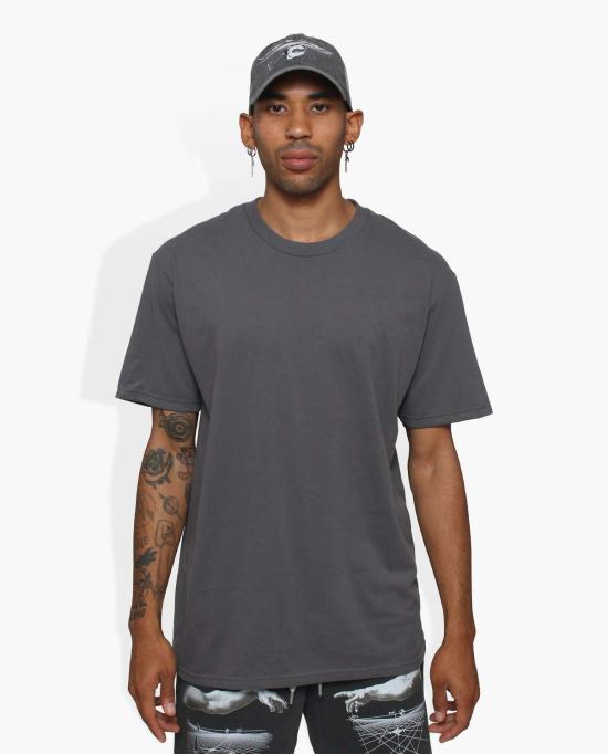  THE CELECT 반팔 티셔츠 셀렉트 베이스 티셔츠 다크 그레이 - OTHER BRANDS