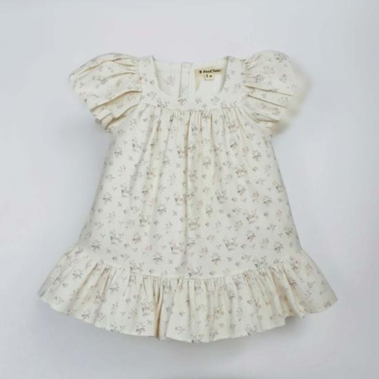  [키즈] Piper&Cloth 원피스 파이퍼앤클로스 키즈 러플 헴 위켄드 드레스 코티지 플로럴 - PIPER&CLOTH