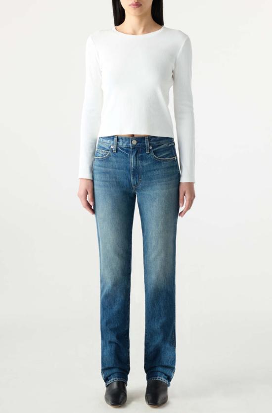  아모 데님 데님 팬츠 미라 진