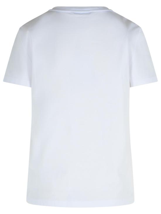  막스마라 반팔 티셔츠 Max Mara 파파야 코튼 저지 티셔츠 Bianco Ottico - MAX MARA