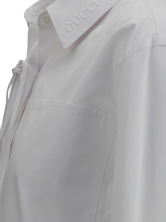  구찌 셔츠 오버사이즈 셔츠 화이트 - GUCCI