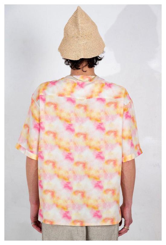  Graphia New York 반팔 셔츠 그라피아 뉴욕 베이스볼 칼라 드림팝 반팔  레드 - OTHER BRANDS