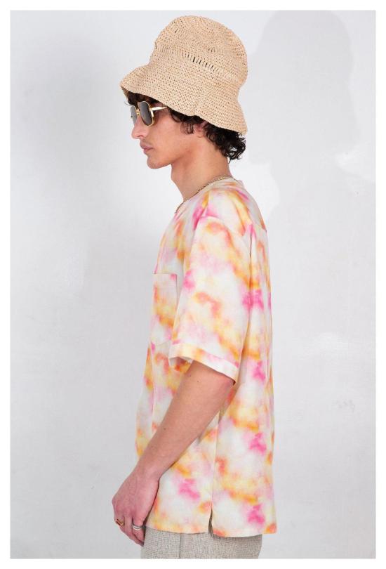  Graphia New York 반팔 셔츠 그라피아 뉴욕 베이스볼 칼라 드림팝 반팔  레드 - GRAPHIA NEW YORK