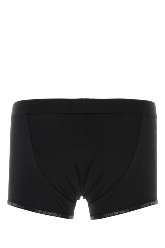  엠포리오 아르마니 팬티 스트레치 코튼 복서 세트 블랙 - EMPORIO ARMANI
