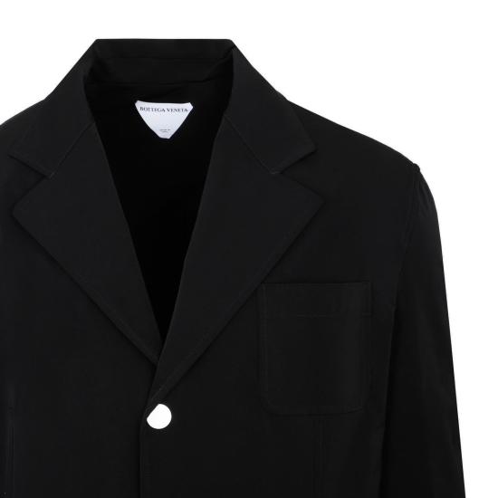 보테가베네타 수트 자켓 보테가 베네타 싱글 브레스트 긴팔 블레이저 블랙 - BOTTEGA VENETA